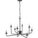 Marceline 8 Light 37.85 inch Matte Black Chandelier Ceiling Light